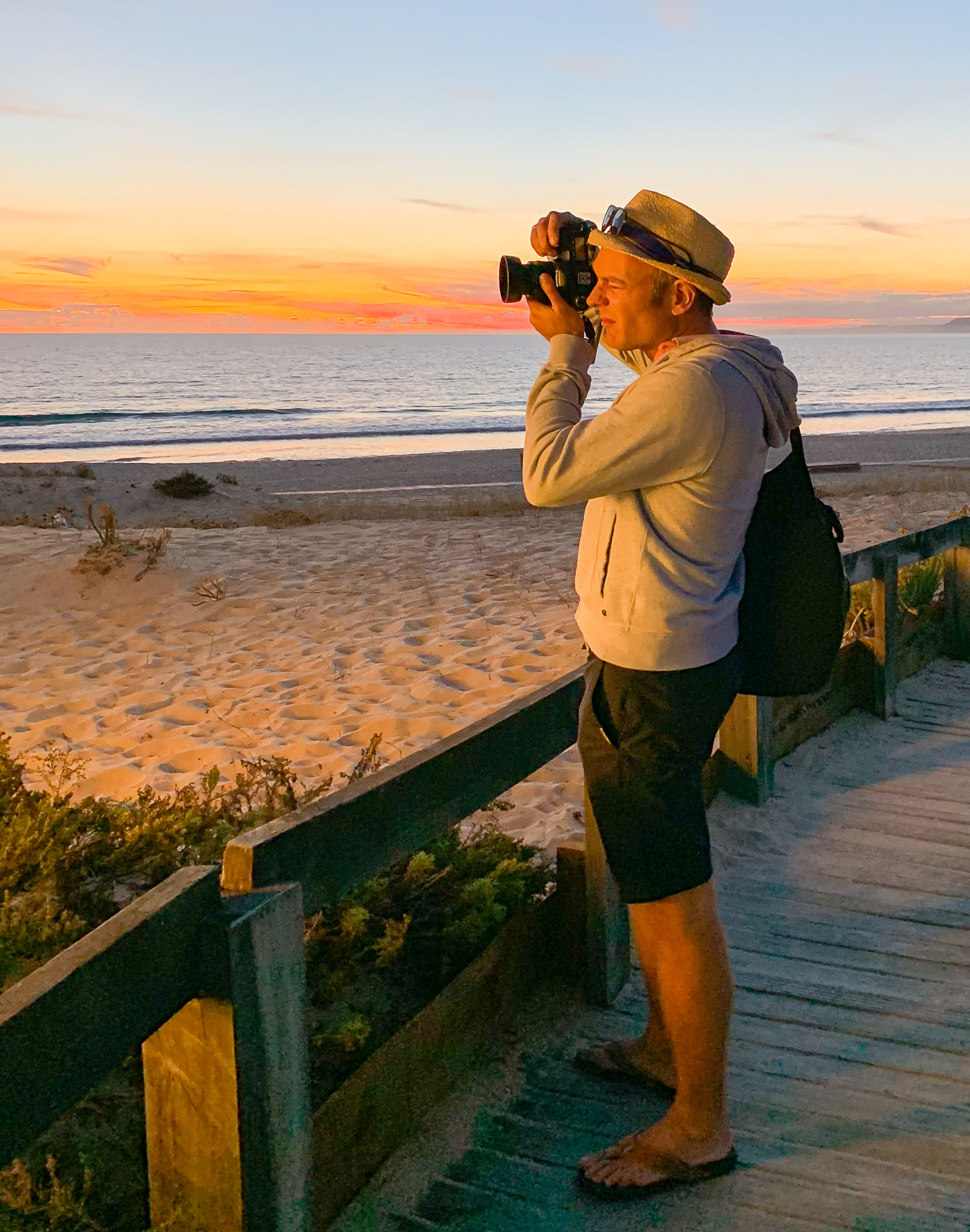 Peter photographing in Comporta