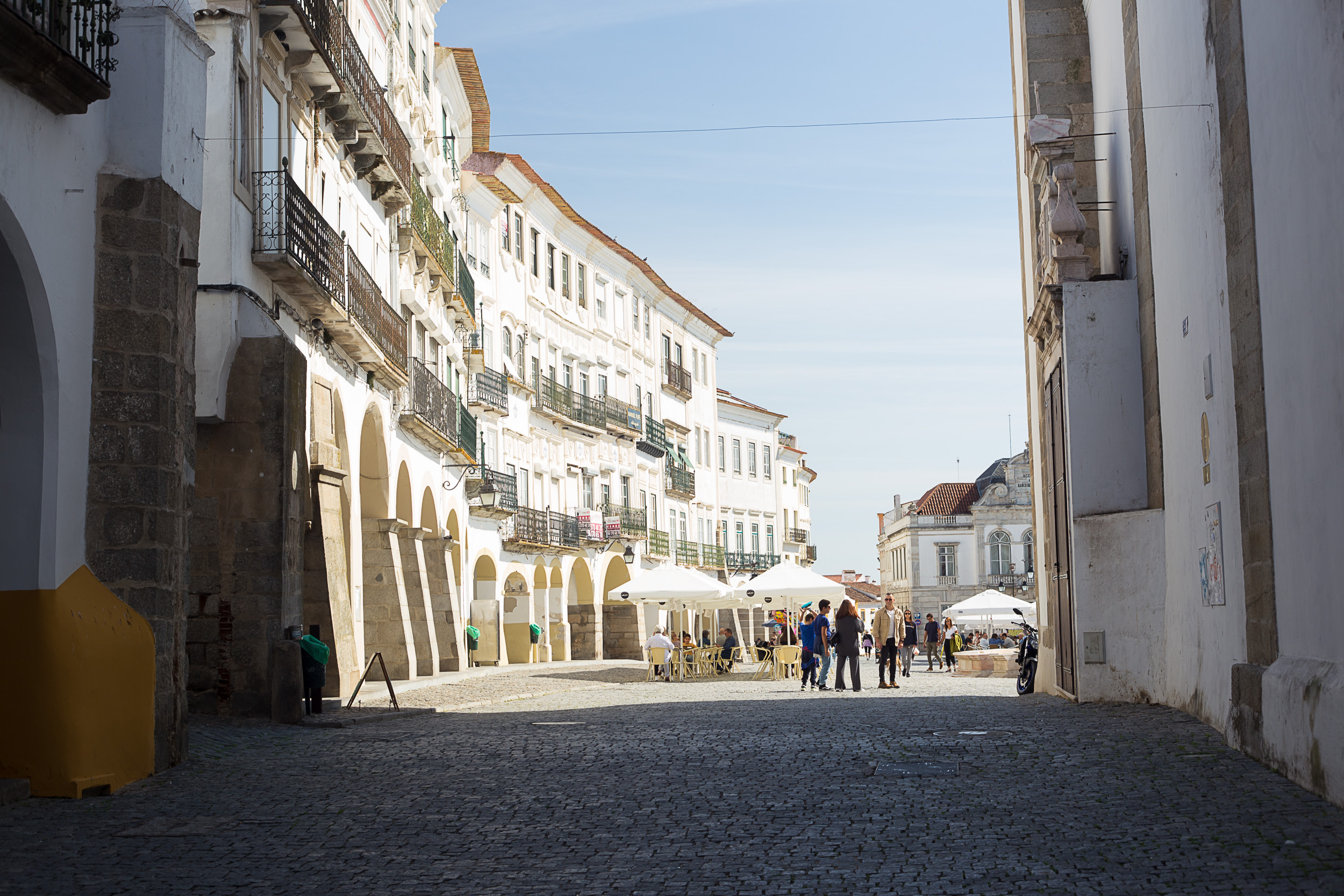 Historic ruins and architecture in the UNESCO World Heritage city of Évora
