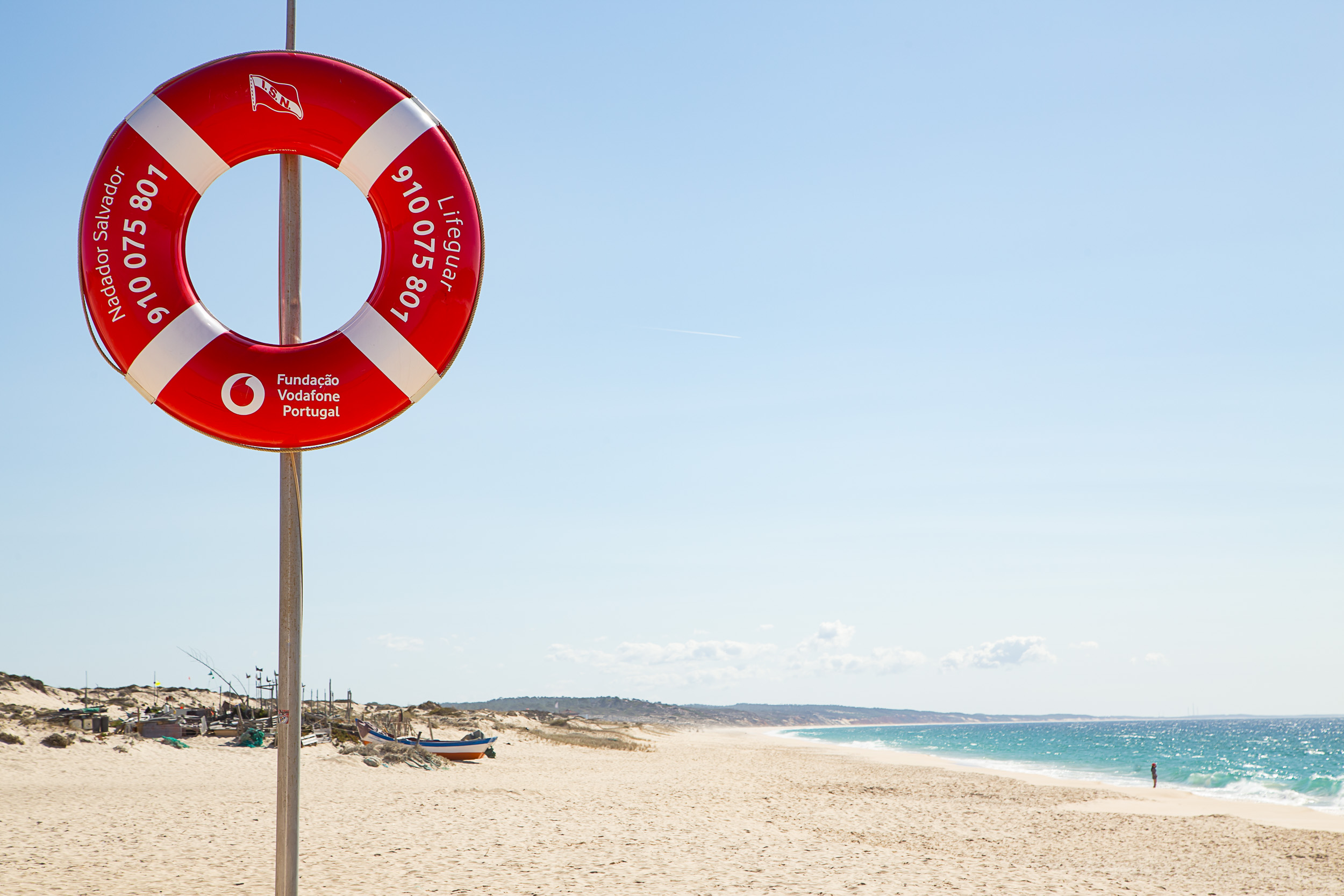 A sunny day at Carvalhal beach, the closest beach to the villa